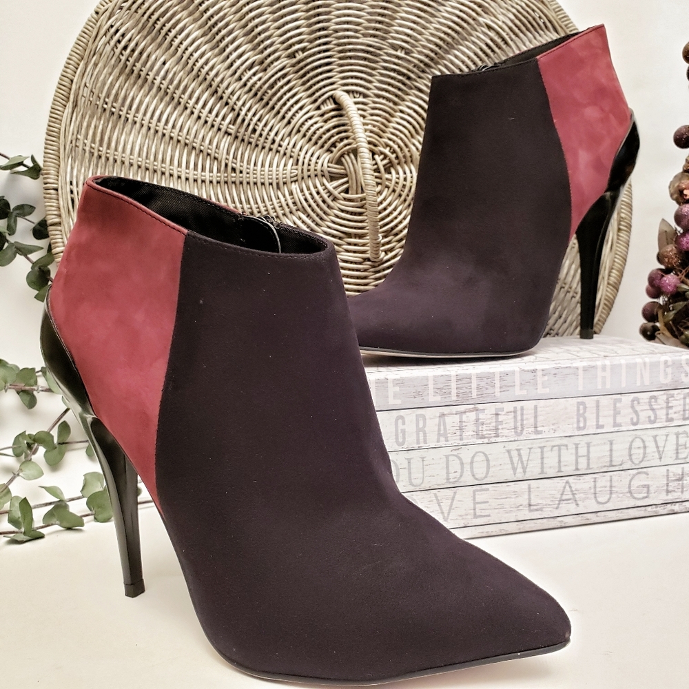 Aldo High Heels Two-Toned Stiletto Ankle Booties